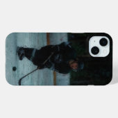 IJshockeyspeler opwarmen Case-Mate iPhone Case (Achterkant (horizontaal))