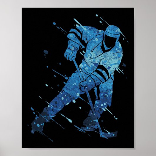 IJshockeyspeler Poster (Voorkant)