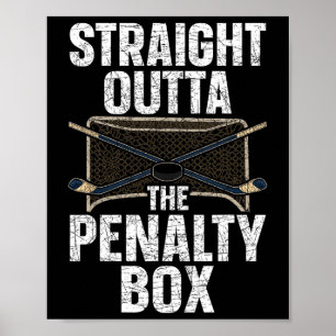IJshockeyspeler Rechtdoor Uit De Strafbank I Poster