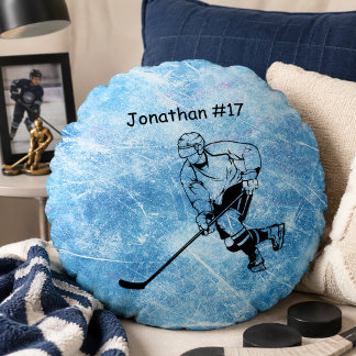 IJshockeyspeler Rond Kussen