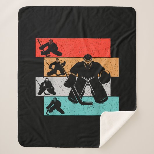 IJshockeyspeler Sherpa Deken (Voorkant)