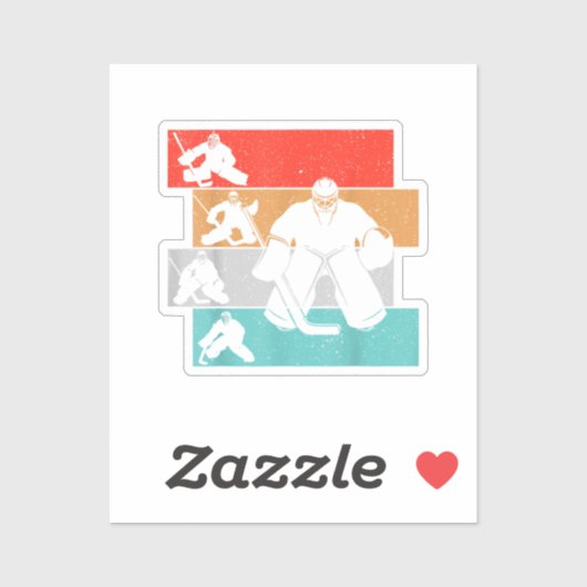 IJshockeyspeler Sticker (Vel)