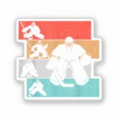 IJshockeyspeler Sticker (Voorkant)