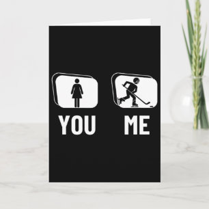 IJshockeyspeler Trots Grappige Vrouwen IJshockey  Kaart