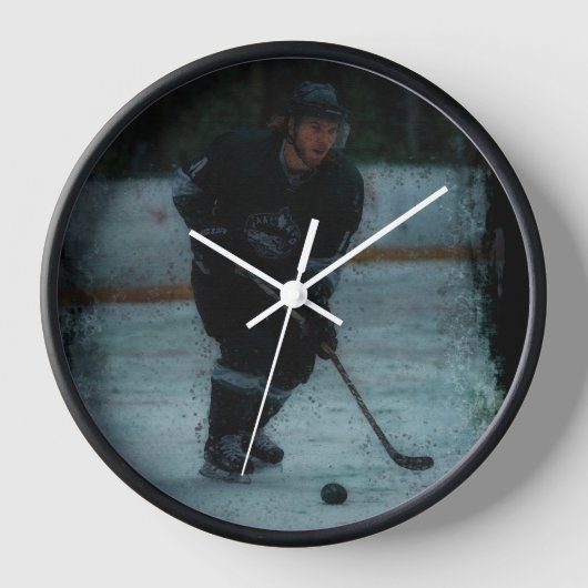 IJshockeyspeler Warmt Op (Voorkant)
