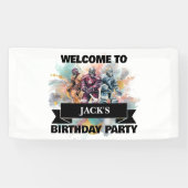 IJshockeyspelers Spandoek (Horizontaal)