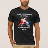 IJshockeysport met een wijze uitspraak T-shirt (Voorkant)
