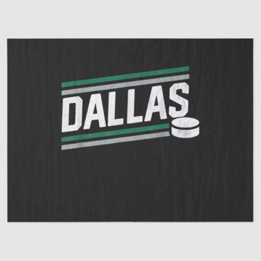 ijshockeyster | Cool Dallas Hockey Power Play Tissuepapier (Voorkant)