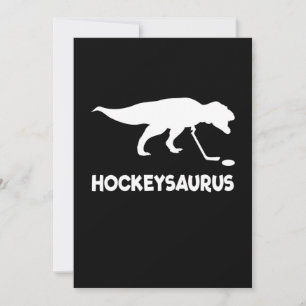 ijshockeyster   de Hockey Saurus Feestdagenkaart