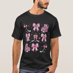 Ijshockeystick Ijshockeyschaatsen Meisje Coquette T-shirt