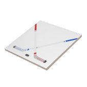 IJshockeysticks en eenden Tegeltje (Zijkant)