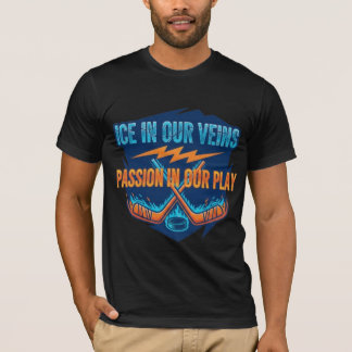 Ijshockeysticks & Puck: Motiverende quote T-shirt
