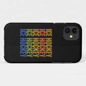 IJshockeytypografie Case-Mate iPhone Case (Achterkant (horizontaal))
