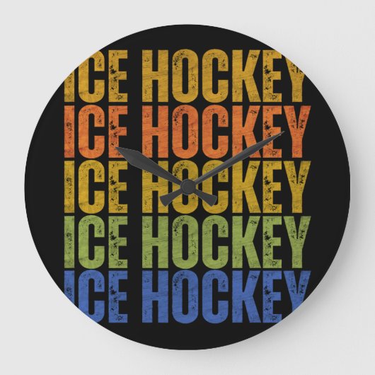 IJshockeytypografie Grote Klok (Voorkant)