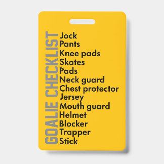 IJshockeyuitrusting Checklist Badge