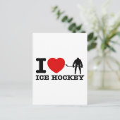 ijshocky design briefkaart (Staand voorkant)