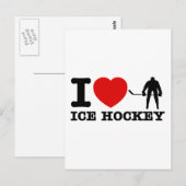 ijshocky design briefkaart (Voorkant / Achterkant)