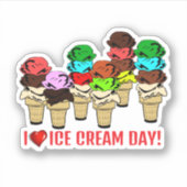Ijshoorns voor Ijsdag   Sticker (Voorkant)