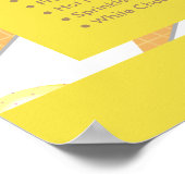 IJshoorntjes, IJssalon Menu Poster (Hoek)