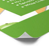 IJshoorntjes, ijszaak menu Poster (Hoek)