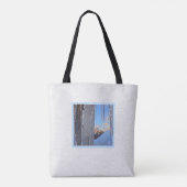 IJsijpels op het Tas Sunrise Shoulder (Achterkant)