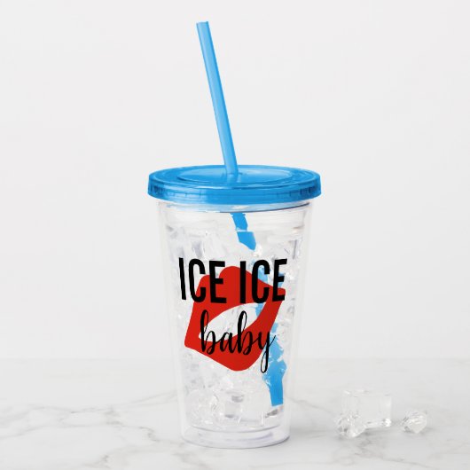 ijsijs baby acryl drinkbeker (Voorkant ijs)