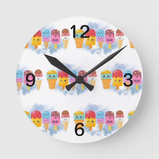 ijsijs ronde klok (Voorkant)