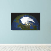 IJsijs van Arctisch zee in 2005 Canvas Afdruk (Insitu (Houten vloer))