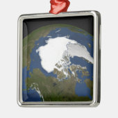 IJsijs van Arctisch zee in 2005 Metalen Ornament (Links)