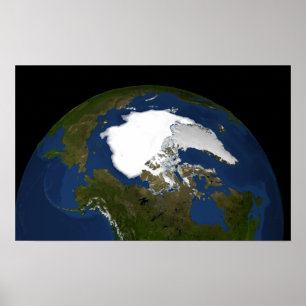 IJsijs van Arctisch zee in 2005 Poster