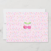 Ijsijs verjaardagsuitnodigingen kaart (Achterkant)