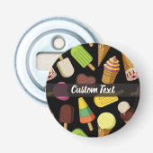 Ijsje achtergrond button flesopener (Voorkant)
