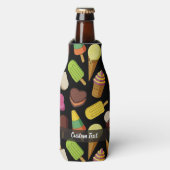 Ijsje achtergrond flesjeskoeler (Fles Voorkant)