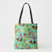 Ijsje achtergrond tote bag (Voorkant)