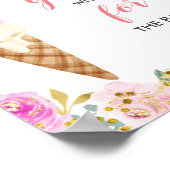 Ijsje Baby Shower Wensen voor Baby Bord Poster (Hoek)