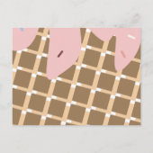 Ijsje Druppend Geslacht Reveal Doe-het-zelf Kraska Aankondigingskaart (Achterkant)