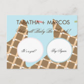 Ijsje Druppend Geslacht Reveal Doe-het-zelf Kraska Aankondigingskaart (Voorkant)