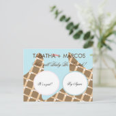 Ijsje Druppend Geslacht Reveal Doe-het-zelf Kraska Aankondigingskaart (Staand voorkant)