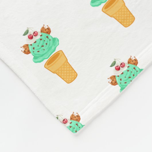 ijsje fleece deken (Hoek)