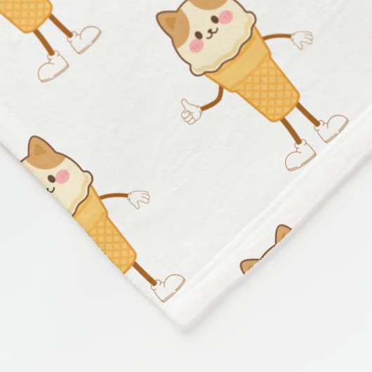 ijsje fleece deken (Hoek)