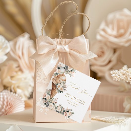 Ijsje Gescoord Boho Bruiloft Bridal Shower Bedankjes Labels