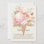 Ijsje goud bloemrijk roze ijs kaart (Voorkant)