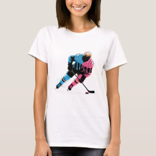 Ijsje Hockey Speler Drip Jongens Meisjes Jeugd T-shirt