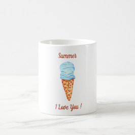 Ijsje Ik Hou Van Jou Cute Zomer Koffiemok