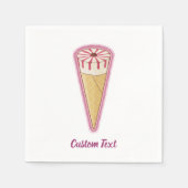 Ijsje in een hoorntje servet (Voorkant)