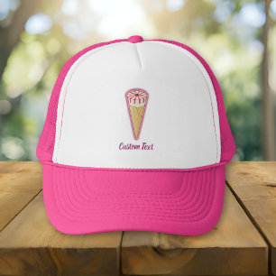Ijsje in een hoorntje trucker pet