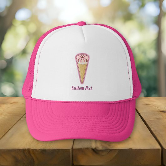 Ijsje in een hoorntje trucker pet
