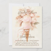 Ijsje kegel boho Bruids douche chic goud Kaart (Voorkant)