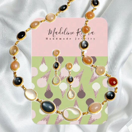 Ijsje Kegel Oorbel Display  Contactkaartje