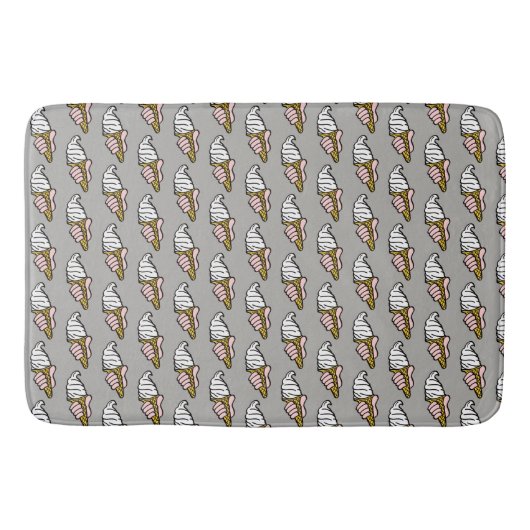 Ijsje Kegel Patroon Badmat (Voorkant)